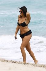 CLAUDIA ROMANI in Bikini at a Beach in Miami 02/28/2016