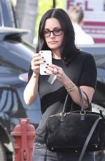 COURTNEY COX Out and About in Los Angeles 02/23/2016