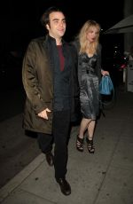 COURTNEY LOVE Out for Dinner at Mr. Chow in Beverly Hills 02/26/2013