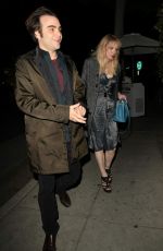 COURTNEY LOVE Out for Dinner at Mr. Chow in Beverly Hills 02/26/2013