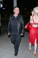 COURTNEY STODDEN Out for Valentines Dinner at Dan Tana