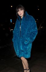 DAISY LOWE Leaves House of Holland Fashion Show at London Fashion Week 02/21/2016