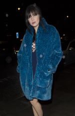 DAISY LOWE Leaves House of Holland Fashion Show at London Fashion Week 02/21/2016