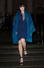 DAISY LOWE Leaves House of Holland Fashion Show at London Fashion Week 02/21/2016