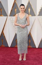 DAISY RIDLEY at 88th Annual Academy Awards in Hollywood 02/28/2016