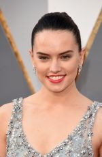 DAISY RIDLEY at 88th Annual Academy Awards in Hollywood 02/28/2016