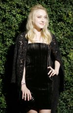 DAKOTA FANNING at Chanel and Charles Finch Pre-oscar Party in Los Angeles 02/27/2016