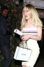 DAKOTA FANNING at Chateau Marmont in Hollywood 02/25/2016