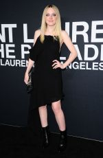 DAKOTA FANNING at Saint Laurent Fashion Show in Los Angeles 02/10/2016