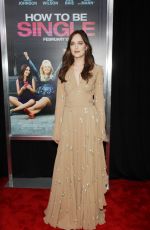 DAKOTA JOHNSON at How To Be Single Premiere in New York 02/03/2016