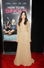 DAKOTA JOHNSON at How To Be Single Premiere in New York 02/03/2016