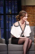 DAKOTA JOHNSON at Late Naught with Seth Meyers 25/01/2016