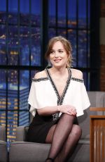 DAKOTA JOHNSON at Late Naught with Seth Meyers 25/01/2016