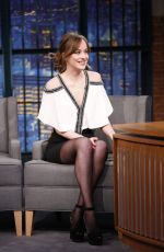 DAKOTA JOHNSON at Late Naught with Seth Meyers 25/01/2016