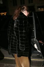 DAKOTA JOHNSON Leaves Claridge