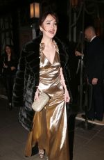 DAKOTA JOHNSON Leaves Claridge