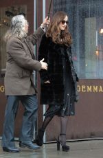 DAKOTA JOHNSON Leaves Gemma Restaurant in New York 02/03/2016
