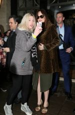 DAKOTA JOHNSON Leaves Her Hotel in London 02/13/2016