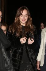 DAKOTA JOHNSON Night Out in London 02/08/2016