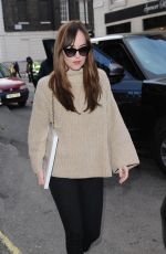 DAKOTA JOHNSON Out and About in London 02/09/2016