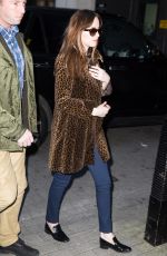 DAKOTA JOHNSON Out and About in London 02/10/2016