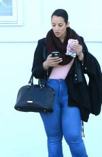DASCHA POLANCO Leaves an Office in Los Angeles 02/03/2016