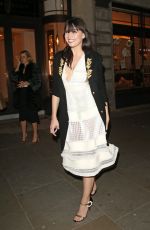 DASIY LOWE Leaves The Burberry Regents Street Store in London 02/21/2016