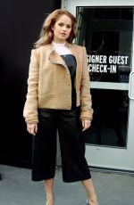 DEBBY RYAN Leaves a Fashion Show in New York 02/12/2016
