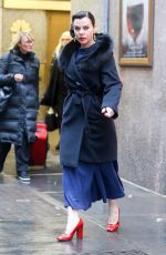 DEBI MAZAAR Leaves NBC Studios in New York 02/03/2016