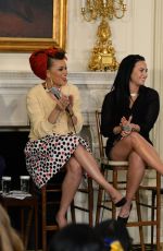 DEMI LOVAT in Performance at the White House Series Hosted by Michelle Obama in Washington 02/24/2016