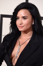 DEMI LOVATO at Grammy Awards 2016 in Los Angeles 02/15/2016