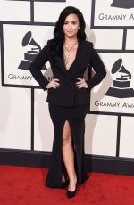 DEMI LOVATO at Grammy Awards 2016 in Los Angeles 02/15/2016
