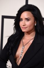 DEMI LOVATO at Grammy Awards 2016 in Los Angeles 02/15/2016