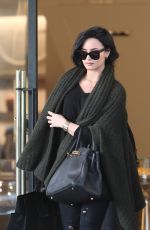 DEMI LOVATO Leaves Barneys New York in Beverly Hills 02/03/2016