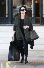 DEMI LOVATO Leaves Barneys New York in Beverly Hills 02/03/2016