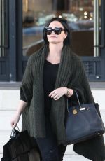 DEMI LOVATO Leaves Barneys New York in Beverly Hills 02/03/2016