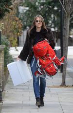 ELIZABETH HURLEY Arrives at Her Home in London 02/11/2016