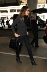 ELIZABETH HURLEY Arrives at LAX Airport in Los Angeles 02/22/2016
