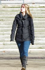 ELIZABETH MITCHELL Out at Tuileries Garden in Paris 02/03/2016