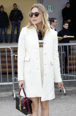 ELIZABETH OLSEN Arrives at Gucci Fashion Show in London 02/24/2016