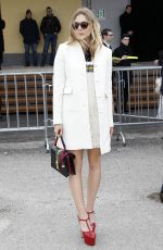 ELIZABETH OLSEN Arrives at Gucci Fashion Show in London 02/24/2016