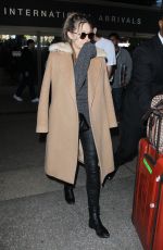 ELIZABETH OLSEN at LAX Airport in Los Angeles 02/25/2016