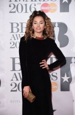 ELLA EYRE at Brit Awards 2016 in London 02/24/2016