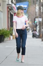 ELLE FANNING Out and About in Los Angeles 01/27/2016
