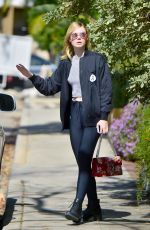 ELLE FANNING Out and About in Studio City 02/09/2016