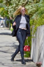 ELLE FANNING Out and About in Studio City 02/09/2016