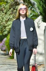 ELLE FANNING Out and About in Studio City 02/09/2016