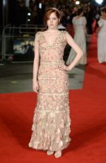 ELLIE BAMBER at Pride and Prejudice and Zombies Premiere in London 02/01/2016
