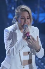 ELLIE GOULDING Performs at 66th Sanremo Music Festival 02/10/2016