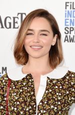 EMILIA CLARKE at Film Independent Spirit Awards in Santa Monica 02/27/2016